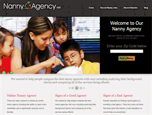 Tablet Screenshot of nannyagency.net